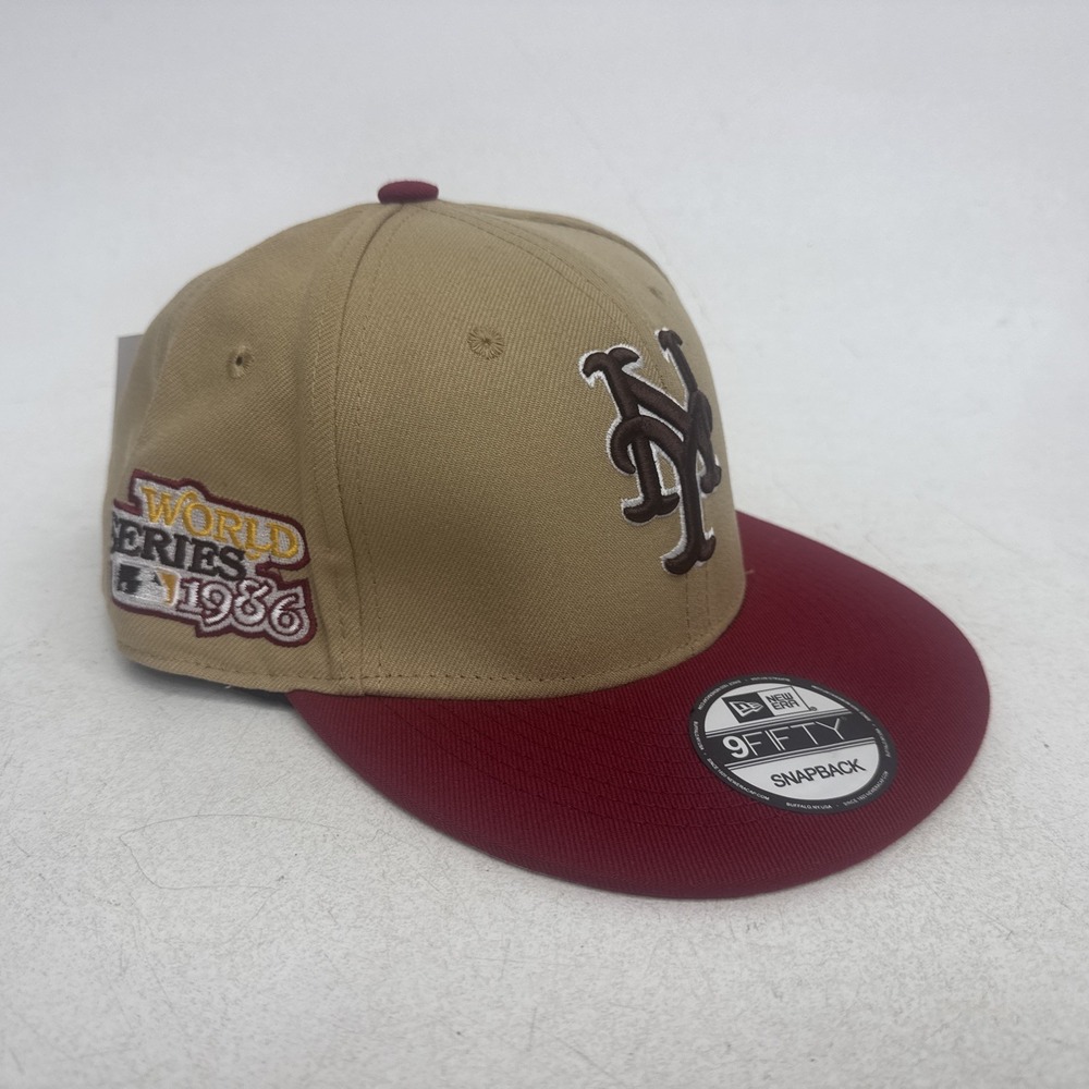 New York Mets World Series 1986 patch 9fifty SnapBack Maroon & Brown
